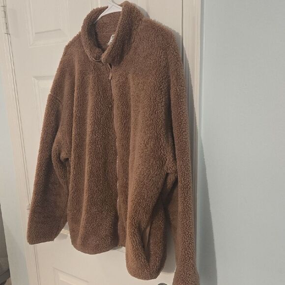 Cozy Brown Sherpa Jacket - Picture 4 of 5